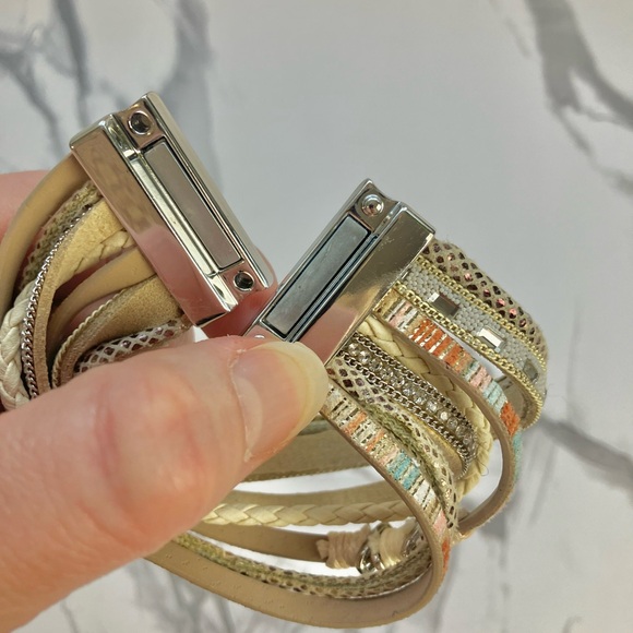 Multicolor Layered Bracelet - Picture 6 of 6